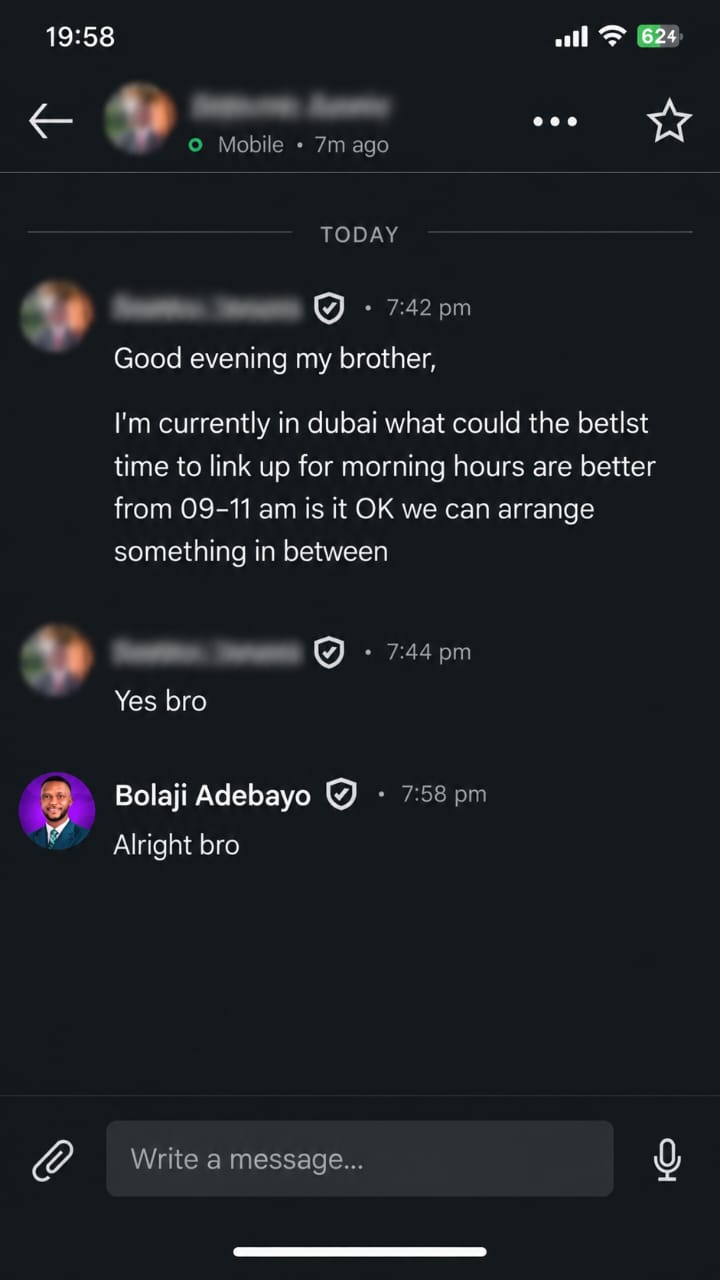 LinkedIn conversation with a reader now working abroad